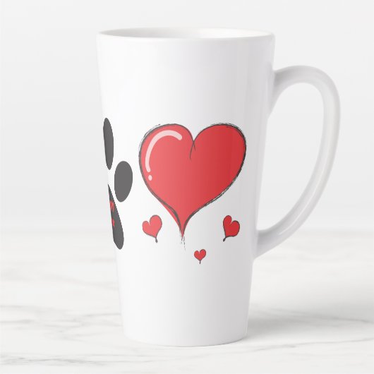 Tasse Latte Amour de chiot (Droite)