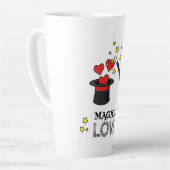 Tasse Latte Amour magique - Noir (Angle gauche)