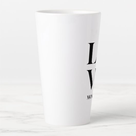 Tasse Latte Amour | Montessori | Cube trinomial (Devant)