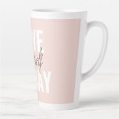 Tasse Latte Amour Positif Vous-Même Aujourd'Hui Citation Paste (Droite)