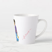 Tasse Latte Amour romantique - Baiser - Je t'aime pour toujour (Droite)