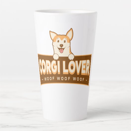 TASSE LATTE AMOUREUX DE CORGI (Devant)