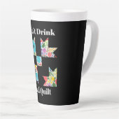 Tasse Latte Amoureux de la couture (Angle droit)