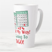 Tasse Latte Amoureux du Bingo Dire drôle (Angle droit)