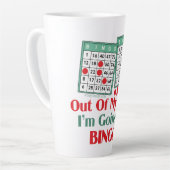 Tasse Latte Amoureux du Bingo Dire drôle (Angle gauche)
