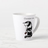 Tasse Latte Amoureux du chocolat de chat (Angle droit)