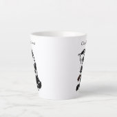 Tasse Latte Amoureux du chocolat de chat (Devant)