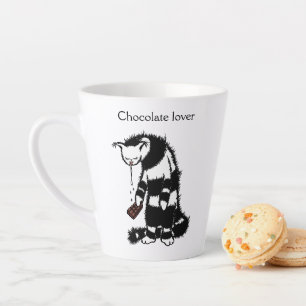 Tasse Latte Amoureux du chocolat de chat