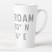 Tasse Latte Amsterdam Latitude Longitude (Droite)