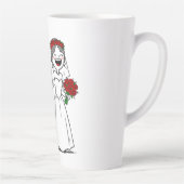 Tasse Latte Amusant mariage heureux (Droite)