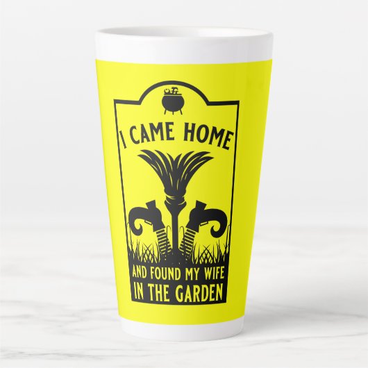 Tasse Latte Amusante sorcière (Devant)