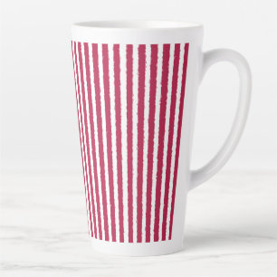 Tasse Latte Amusants, Rouge et Blanc Lumineux, Vacances