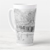 Tasse Latte Amusement d'été (Angle gauche)