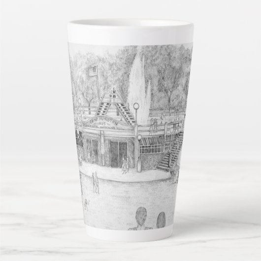 Tasse Latte Amusement d'été (Devant)