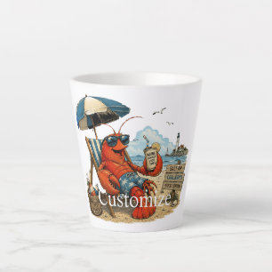 Tasse Latte Amusement d'été Homard du Maine Thunder_Cove