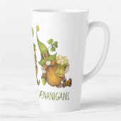 Tasse Latte Amusements de lutins irlandais pour la Saint-Patri (Droite)