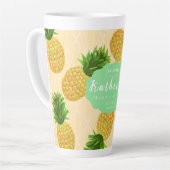 Tasse Latte Ananas jaune (Angle gauche)