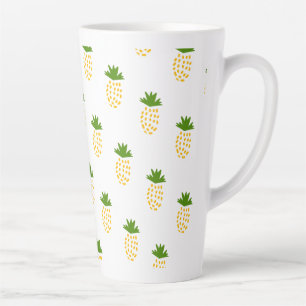 Tasse Latte ananas motif de fruits