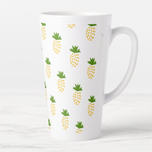 Tasse Latte ananas motif de fruits (Droite)