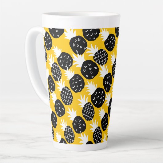 Tasse Latte Ananas noir (Angle gauche)