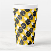 Tasse Latte Ananas noir (Devant)