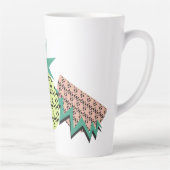 Tasse Latte Ananas Pastèque Abstrait (Droite)