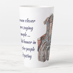 Tasse Latte Anatomie humaine vintage de la gorge, du cou, de l