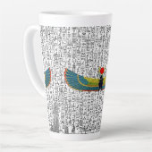 Tasse Latte Ancien Scarab à ailes égyptienne Souris Pad Café M (Angle gauche)