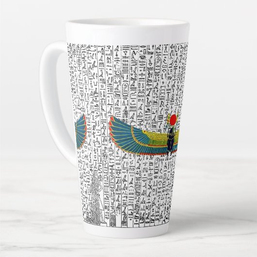 Tasse Latte Ancien Scarab à ailes égyptienne Souris Pad Café M (Angle gauche)