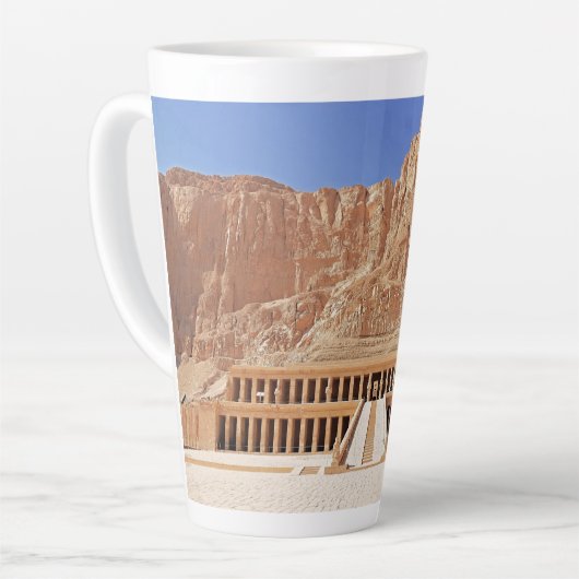 Tasse Latte Ancienne Egypte Hatshepsut Deir Bahri Temple Luxor (Angle gauche)
