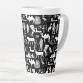 Tasse Latte Ancient Egypt Hieroglyphic Symbol Pattern      (Angle droit)