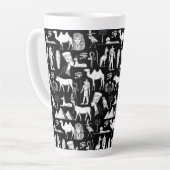 Tasse Latte Ancient Egypt Hieroglyphic Symbol Pattern      (Angle gauche)