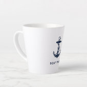 Tasse Latte Ancre de bateau Custom Crew Swag Custom (Angle gauche)