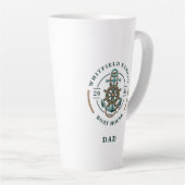 Tasse Latte Ancre de maison flottante roue de bateau année per (Angle droit)