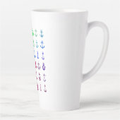 Tasse Latte Ancre multicolore (Droite)