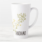 Tasse Latte Andiamo (avec Boutons et Papillons) (Droite)