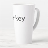 Tasse Latte âne foncé (Angle droit)