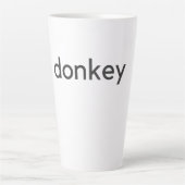 Tasse Latte âne foncé (Devant)