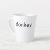 Tasse Latte âne foncé (Angle gauche)