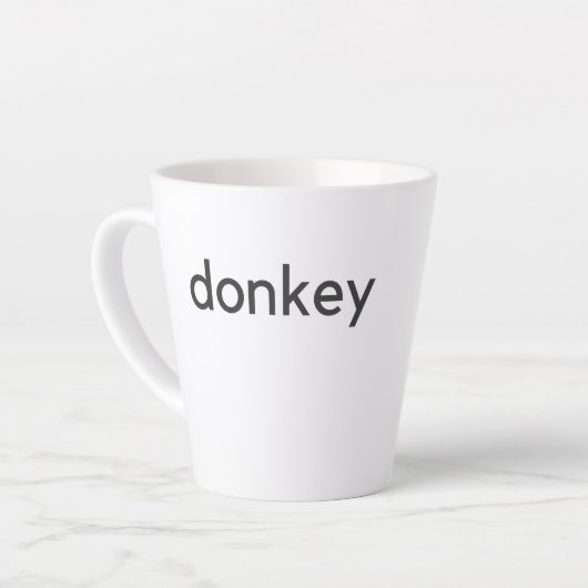 Tasse Latte âne foncé (Angle gauche)