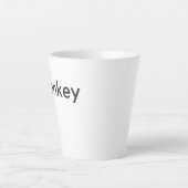 Tasse Latte âne foncé (Devant)