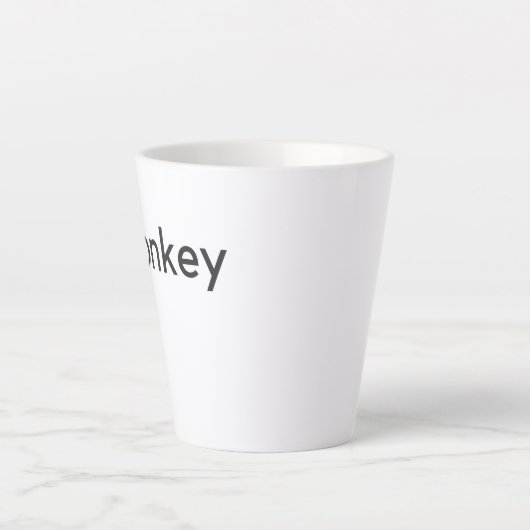 Tasse Latte âne foncé (Devant)