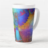 Tasse Latte Ange Coloré - (Angle droit)