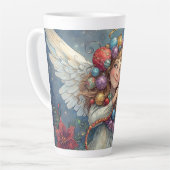 Tasse Latte Ange de Noël (Angle gauche)
