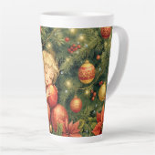 Tasse Latte Ange de Noël (Angle droit)