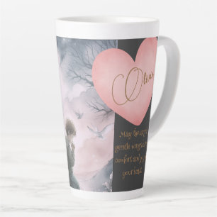 Tasse Latte Ange gardien et enfant priant ensemble