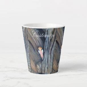 Tasse Latte Ange sculpté dans l'arbre Thunder Cove