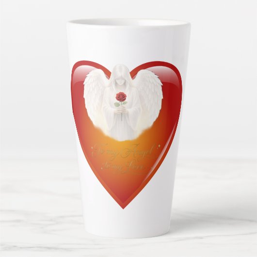 Tasse Latte AngeFoi SilverHeart (Devant)