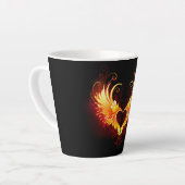 Tasse Latte Angel Fire Heart with Wings (Angle gauche)