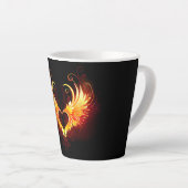 Tasse Latte Angel Fire Heart with Wings (Angle droit)